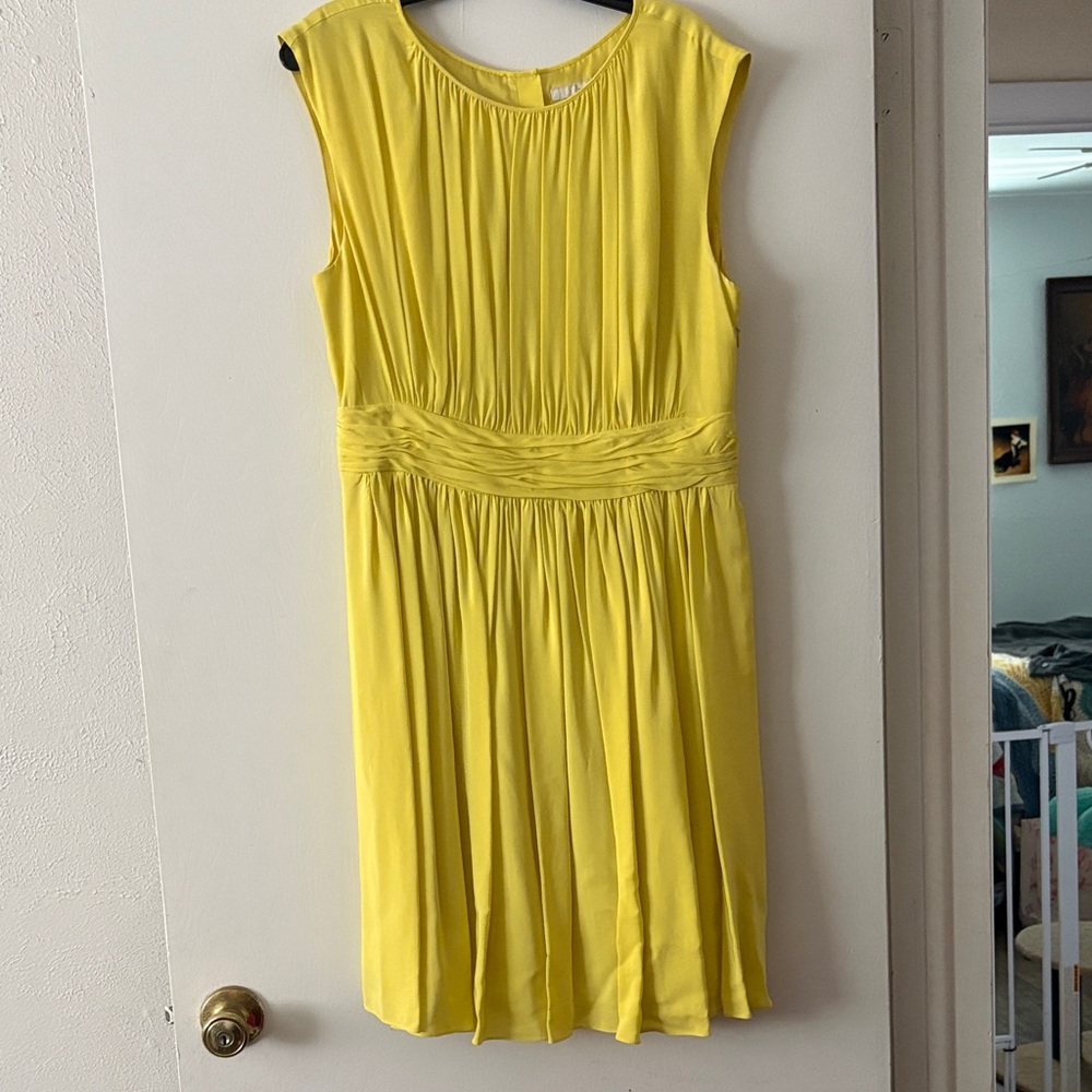 Boden Chartreuse Midi Dress